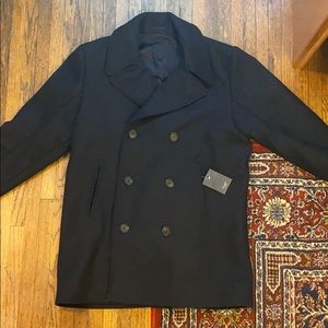Navy Italian Wool Peacoat